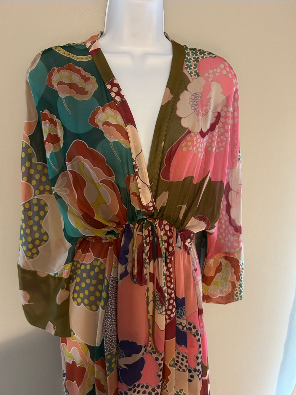 NWT Zara maxi floral flowy dress - Picture 3 of 15